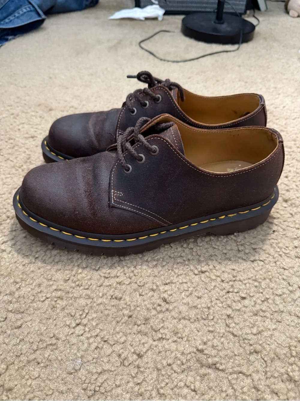 Dr. Martens 1461 Made in England Wax Commander Leather Oxfords